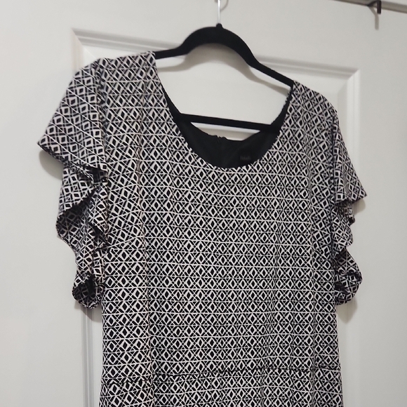 Rafaella Wide Leg Jumpsuit – Black/White Print - 2XL - Picture 3 of 10